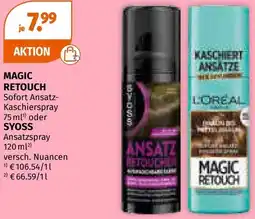Müller MAGIC RETOUCH Sofort Ansatz- Kaschierspray oder SYOSS Ansatzspray Angebot