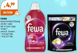 Müller Fewa waschmittel flüssig oder All in One Caps Angebot