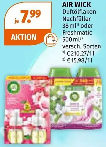 Müller Air wick duftölflakon nachfüller oder freshmatic Angebot