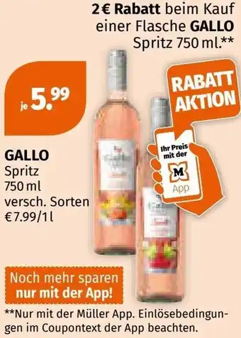 Müller Gallo spritz Angebot