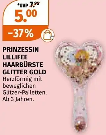 Müller Prinzessin lillifee haarbürste glitter gold Angebot