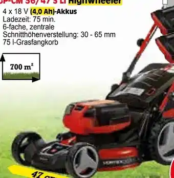 Zgonc Einhell Akku-Rasenmäher GP-CM 36/47 S Li Highwheeler Angebot