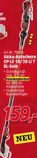 Zgonc Einhell Akku-Astschere Professional GP-LS 18/28 Li T BL-Solo Angebot