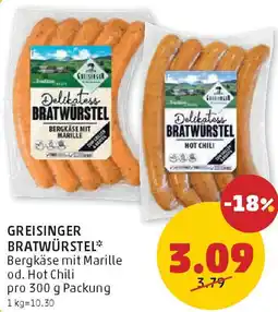 PENNY GREISINGER BRATWÜRSTEL Angebot