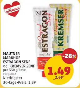 PENNY MAUTNER MARKHOF ESTRAGON SENF od. KREMSER SENF Angebot