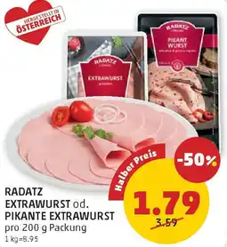 PENNY Radatz extrawurst od. pikante extrawurst Angebot