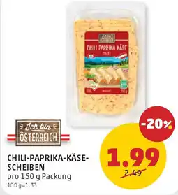 PENNY Chili Paprika Käse Scheiben Angebot