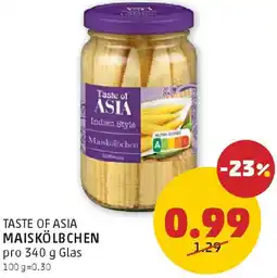 PENNY Taste of Asia Maiskölbchen Angebot