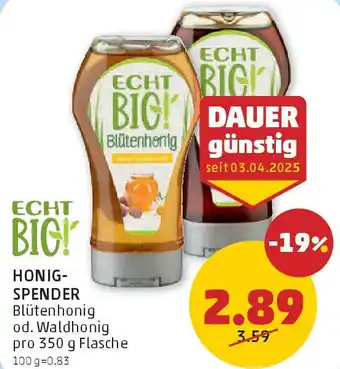 PENNY Honigspender Angebot