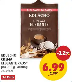 PENNY Eduscho crema elegante pads Angebot