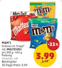 PENNY M&M’S div. Sorten od. MALTESERS Angebot