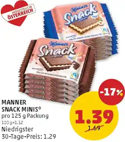 PENNY Manner snack minis Angebot