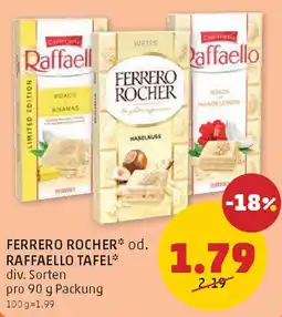 PENNY Ferrero rocher* od. raffaello tafel Angebot