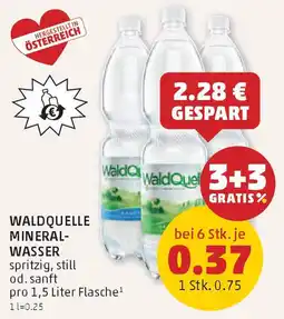 PENNY Waldquelle mineral- wasser Angebot
