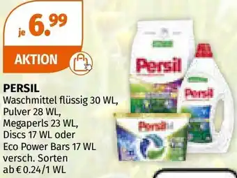 Müller Persil waschmittel flüssig pulver, megaperls discs oder eco power bars Angebot