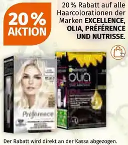 Müller Auf alle haarcolorationen der marken excellence, olia, préférence und nutrisse. Angebot