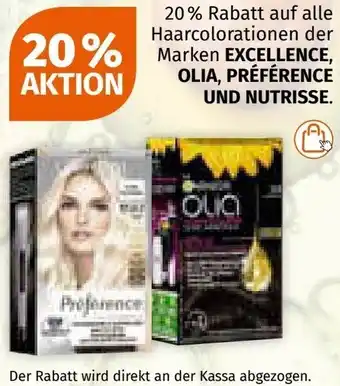 Müller Auf alle haarcolorationen der marken excellence, olia, préférence und nutrisse. Angebot