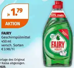 Müller Fairy geschirrspülmittel Angebot