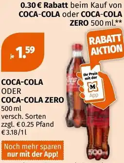 Müller Coca-cola oder coca-cola zero Angebot