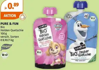 Müller Pure & fun bio helden quetschie Angebot
