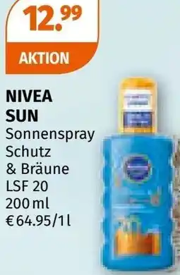 Müller Nivea sun sonnenspray Schutz & Bräune LSF 20 Angebot