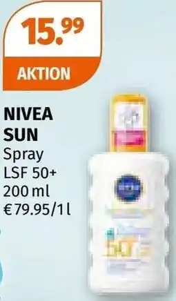 Müller Nivea sun spray lsf 50+ Angebot