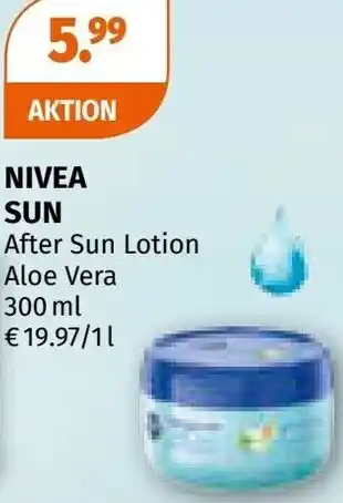 Müller Nivea sun after sun lotion aloe vera Angebot