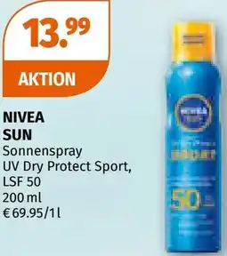 Müller NIVEA SUN Sonnenspray UV Dry Protect Sport, LSF 50 Angebot