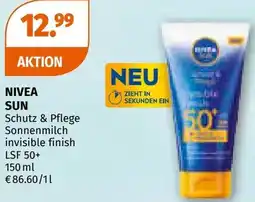Müller Nivea sun schutz & pflege sonnenmilch invisible finish lsf 50+ Angebot