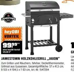 OBI Jamestown holzkohlegrill jaxon Angebot