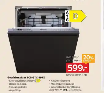 XXXLutz Geschirrspüler BCIO3T133PFE Angebot