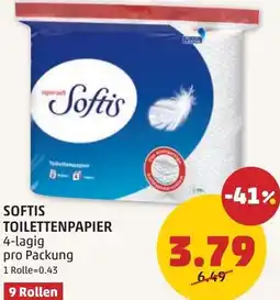 PENNY Softis toilettenpapier Angebot