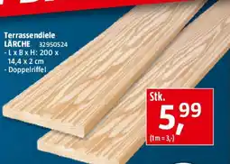Bauhaus Terrassendiele lärche Angebot