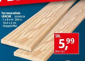 Bauhaus Terrassendiele lärche Angebot