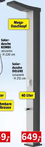 Bauhaus Steinbach Solardusche Deluxe Angebot