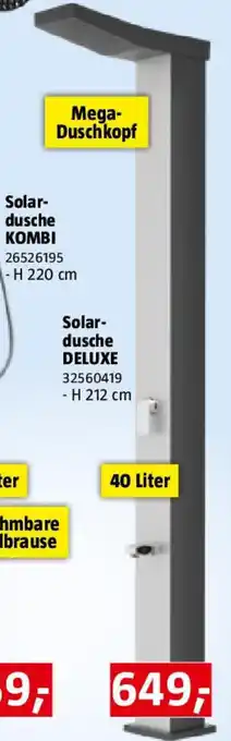 Bauhaus Steinbach Solardusche Deluxe Angebot