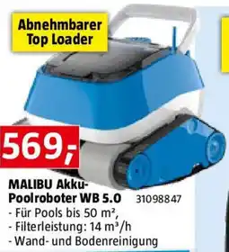 Bauhaus MALIBU Akku- Poolroboter WB 5.0 Angebot