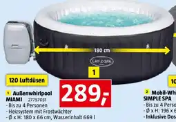 Bauhaus Bestway Lay-Z-Spa Mobil-Whirlpool Miami Angebot