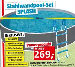 Bauhaus Stahlwandpool Set Angebot