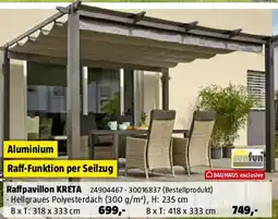Bauhaus Raffpavillon kreta Angebot
