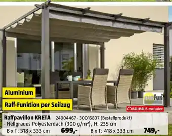 Bauhaus Raffpavillon kreta Angebot
