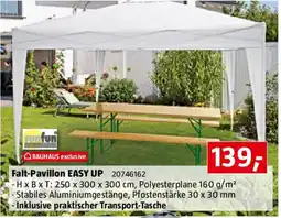 Bauhaus Falt-pavillon easy up Angebot