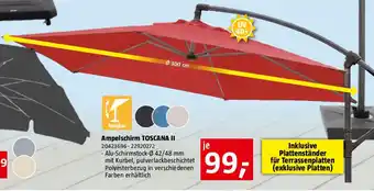 Bauhaus Ampelschirm TOSCANA II Angebot
