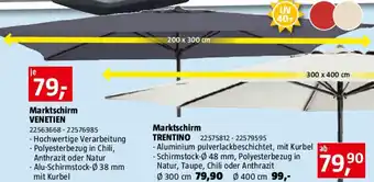 Bauhaus Marktschirm venetien Angebot