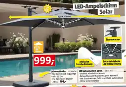 Bauhaus Ampelschirm LED Solar Angebot