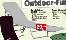 Bauhaus Zweibeinliege grigio Angebot