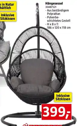 Bauhaus Hängesessel Angebot