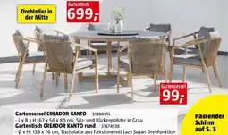Bauhaus MWH Gartentisch rund Creador Kanto Angebot