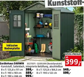 Bauhaus Keter Gerätehaus Darwin Angebot