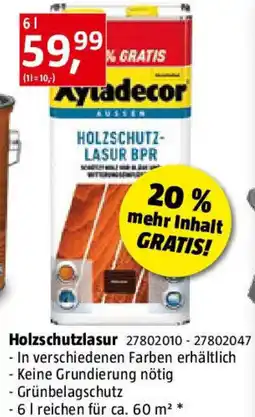 Bauhaus Ayladecor Holzschutzlasur Angebot